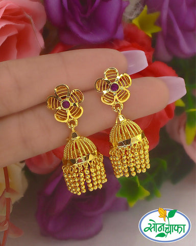 BEAUTIFUL GOLD PLATED JHUMKI