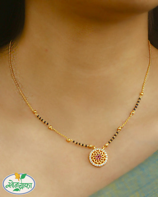 FLOWER DESIGNER MANGALSUTRA