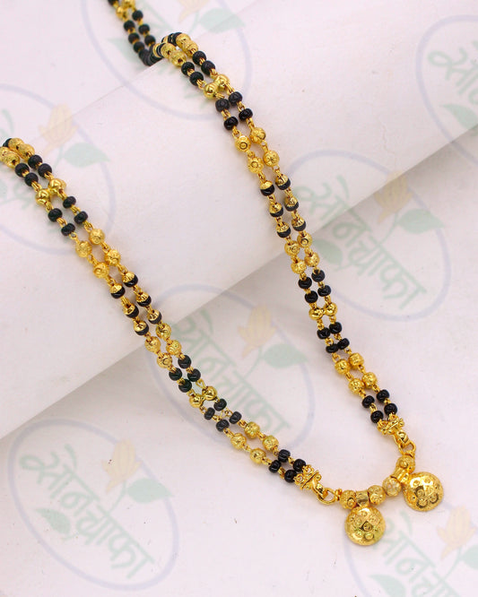 SHORT GOLD PLATED MANGALSUTRA