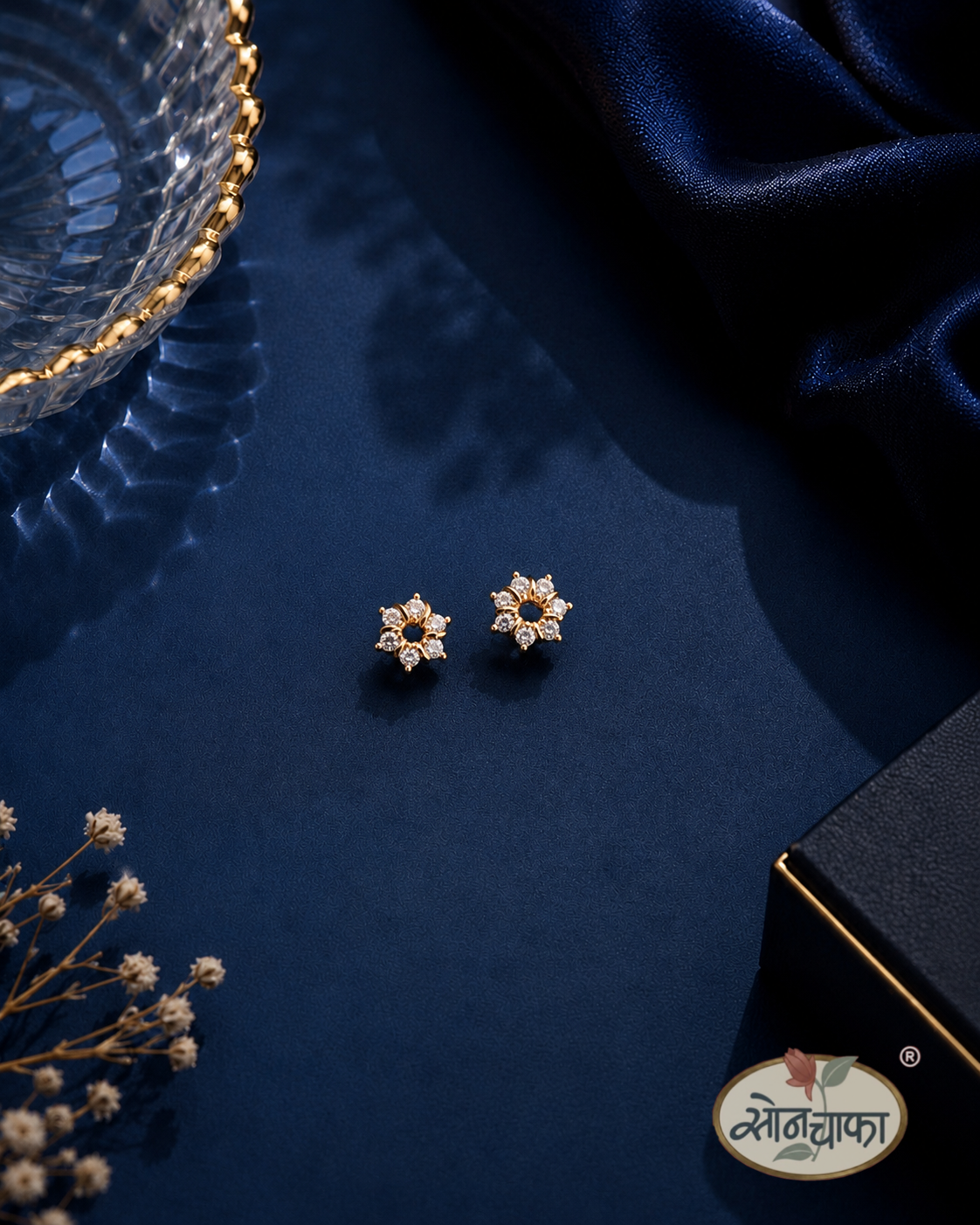 SLEEK &SHINE DIAMOND EARRINGS