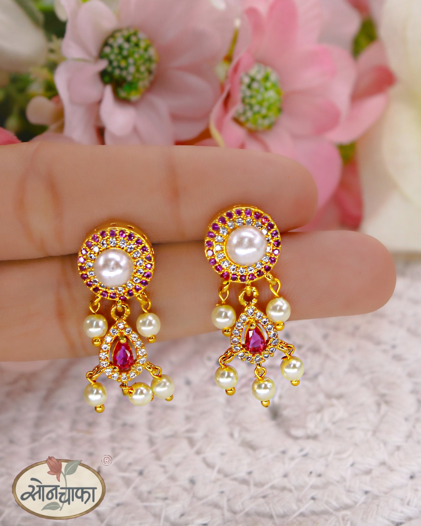 ALLURING PEARL BEADS EARRINGS