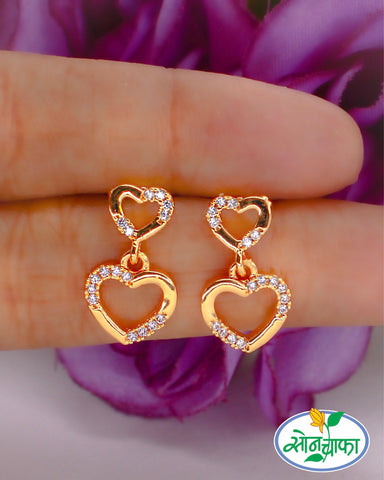 HEART SHAPE DESIGNER EARRINGS