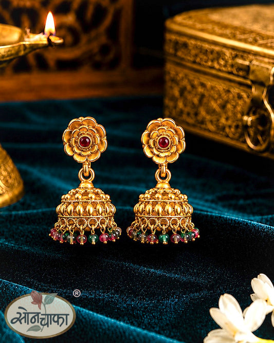 ROYAL FLORAL JHUMKA