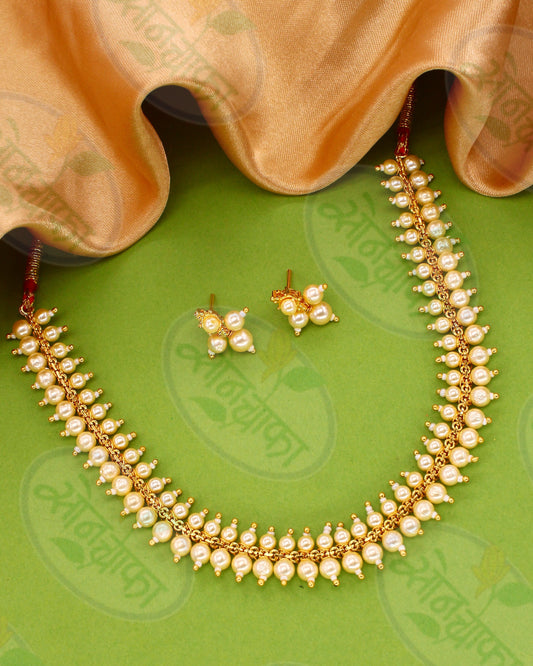DESIGNER PEARL BEADS NECKLACE