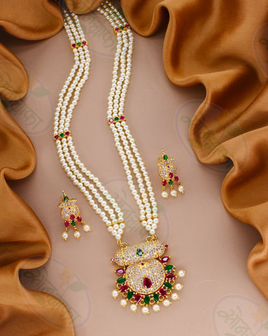 ALLURING PEARL DESIGNER NECKLACE