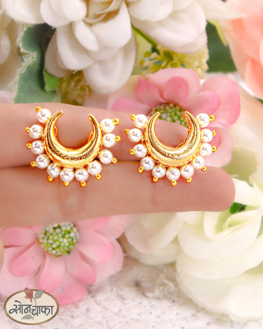 HALF- MOON DESIGNER EARRINGS