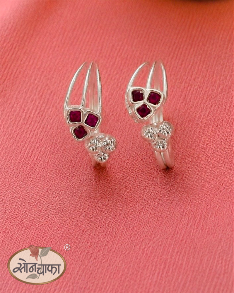 PINK BLOSSOM SILVER JODAVI
