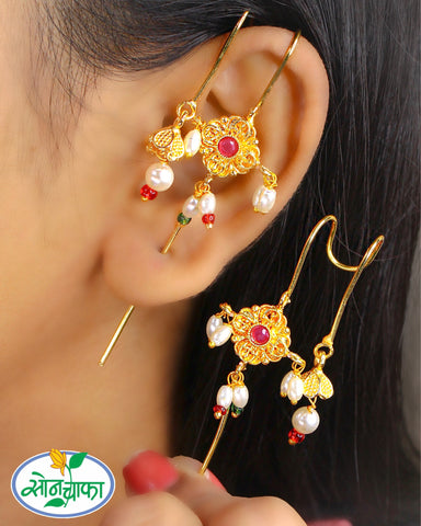 FLORAL DESIGNER EAR-CUFFS