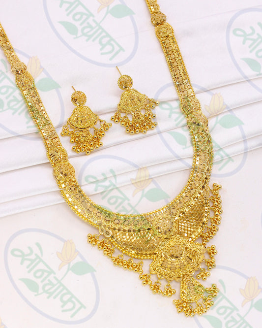 MAJESTIC ORNATE GOLD NECKLACE SET