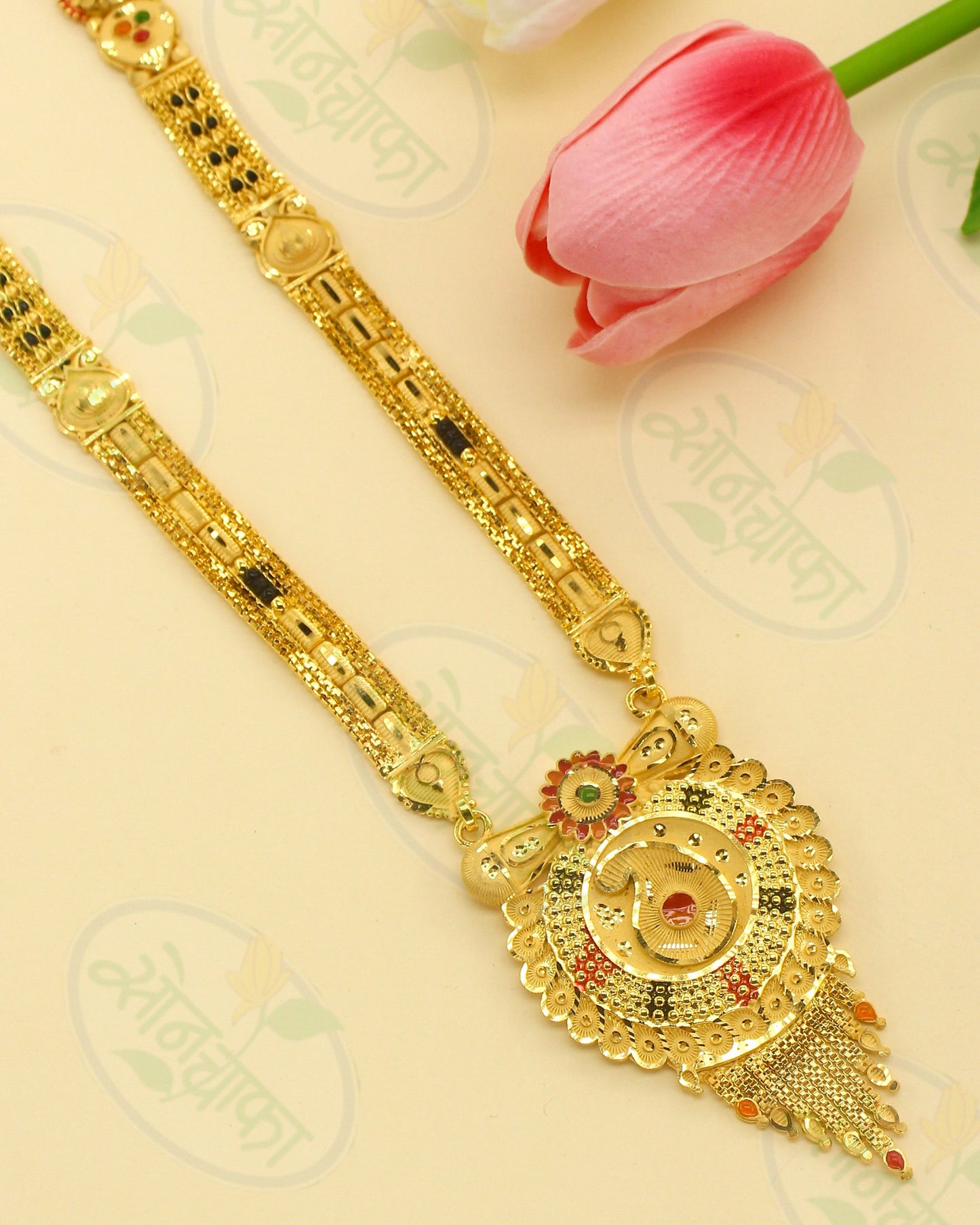 SPARKLING GOLD PLATED MANGALSUTRA