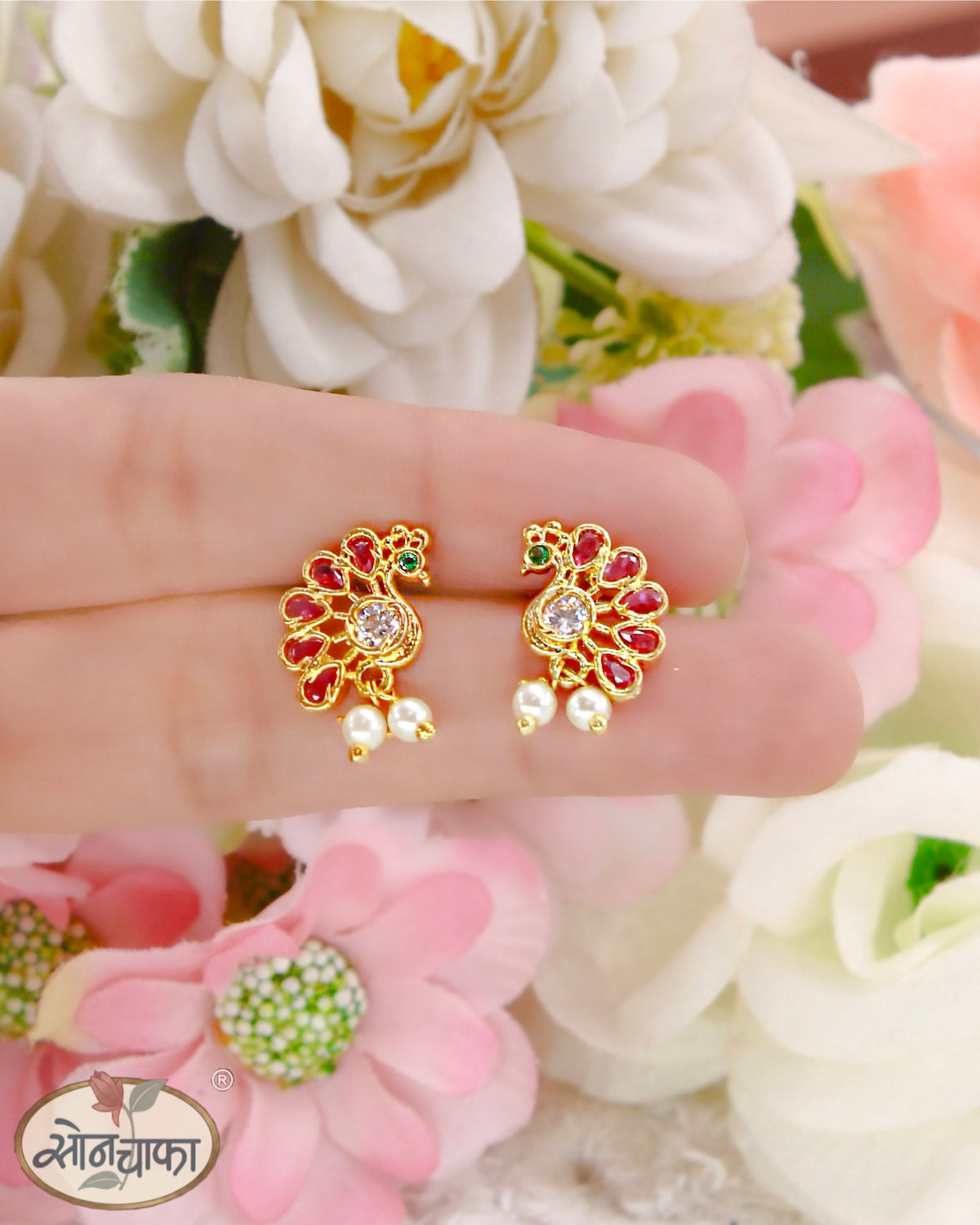 IMPRESSIVE PEACOCK EARRINGS