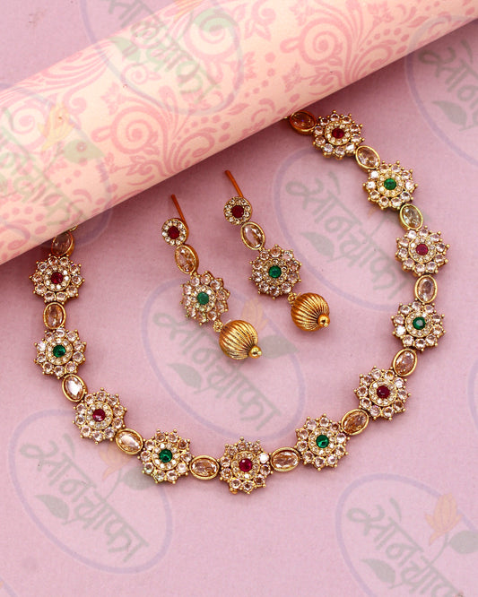 FLORAL DESIGNER NECKLACE