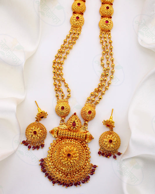 GLOSSY PESHWAI NECKLACE