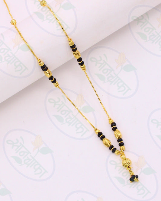 BEAUTIFUL GOLDEN BEADS MANGALSUTRA