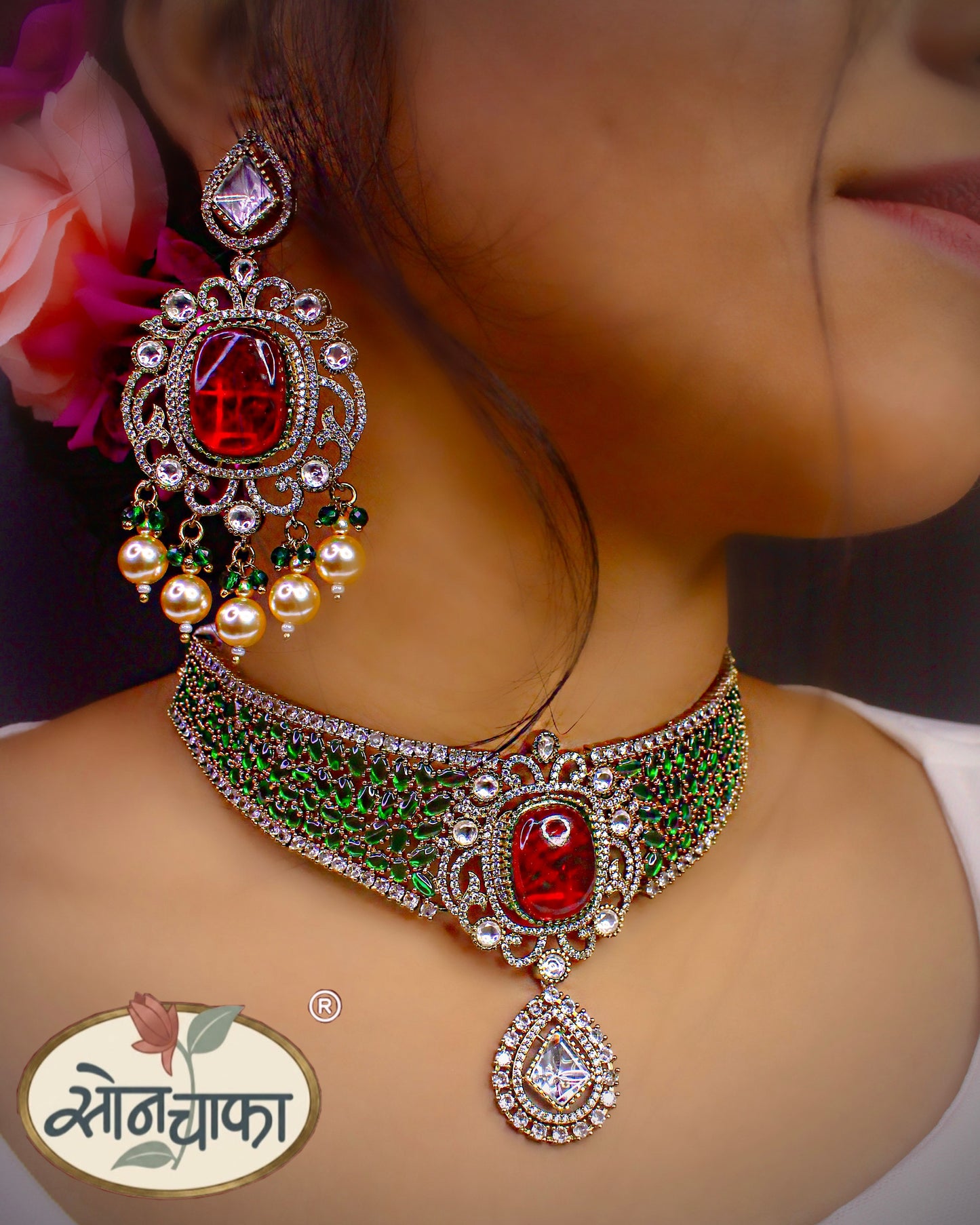 WEDDING WEAR CHOKER SET