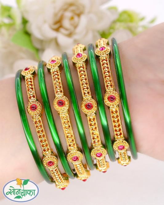 STONE DESIGNER BANGLES