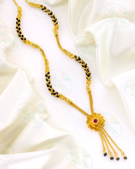 MODERN CHARM FLORAL MANGALSUTRA