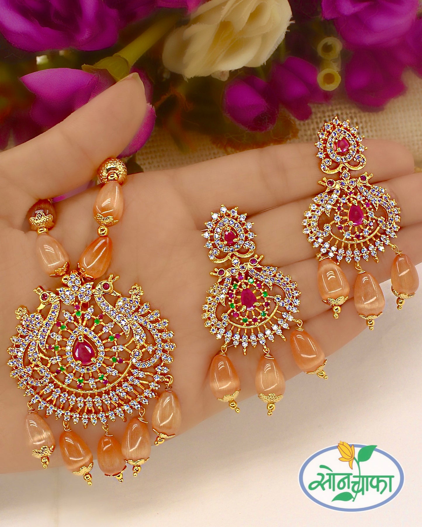 GLAMOROUS BRIDAL NECKLACE