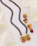 GLINTING GLOSSY RAJWADI MANGALSUTRA