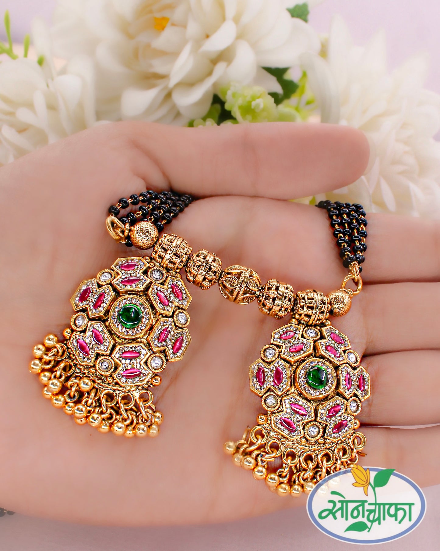 IMPRESSIVE STONE DESIGNER MANGALSUTRA