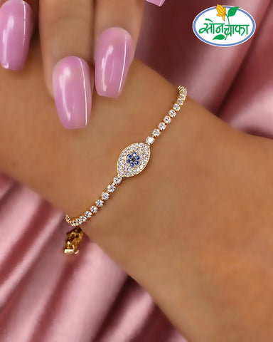 FANCY EVIL-EYE DIAMOND BRACELET