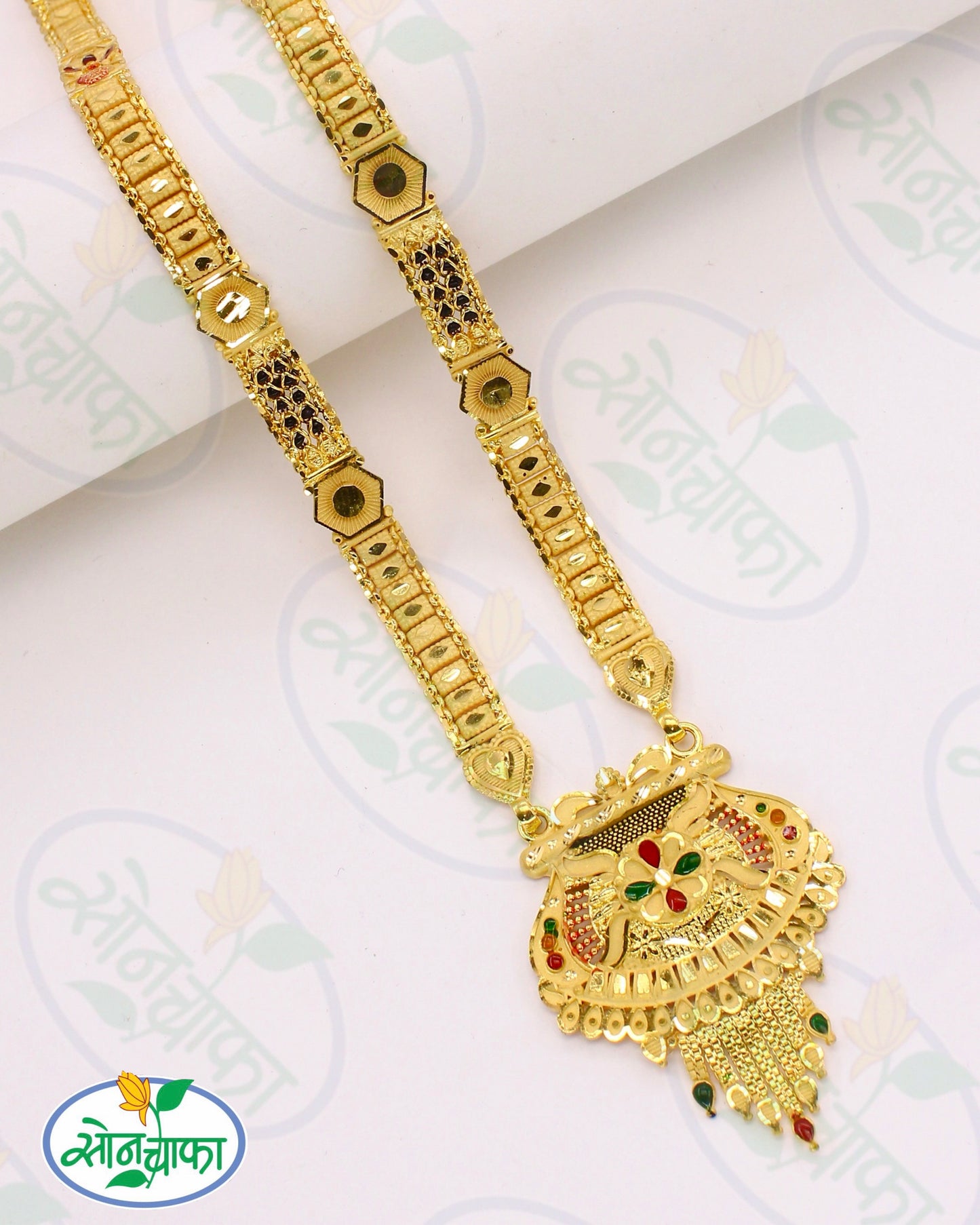ATTRACTIVE GOLD PLATED MANGALSUTRA