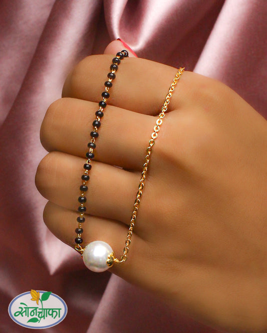 PEARL BEADS DESIGNER MANGALSUTRA