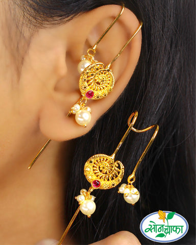 IMPRESSIVE MOTI EAR-CUFFS