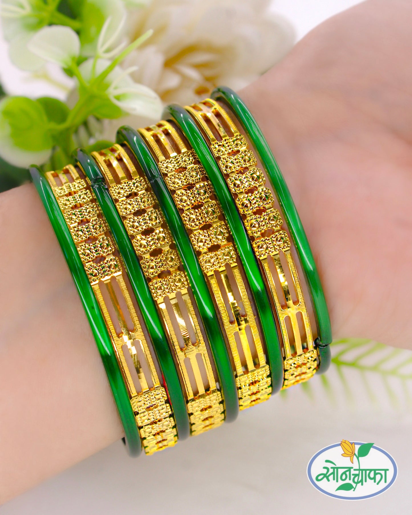 BEAUTIFUL GOLD PALTED BANGLES
