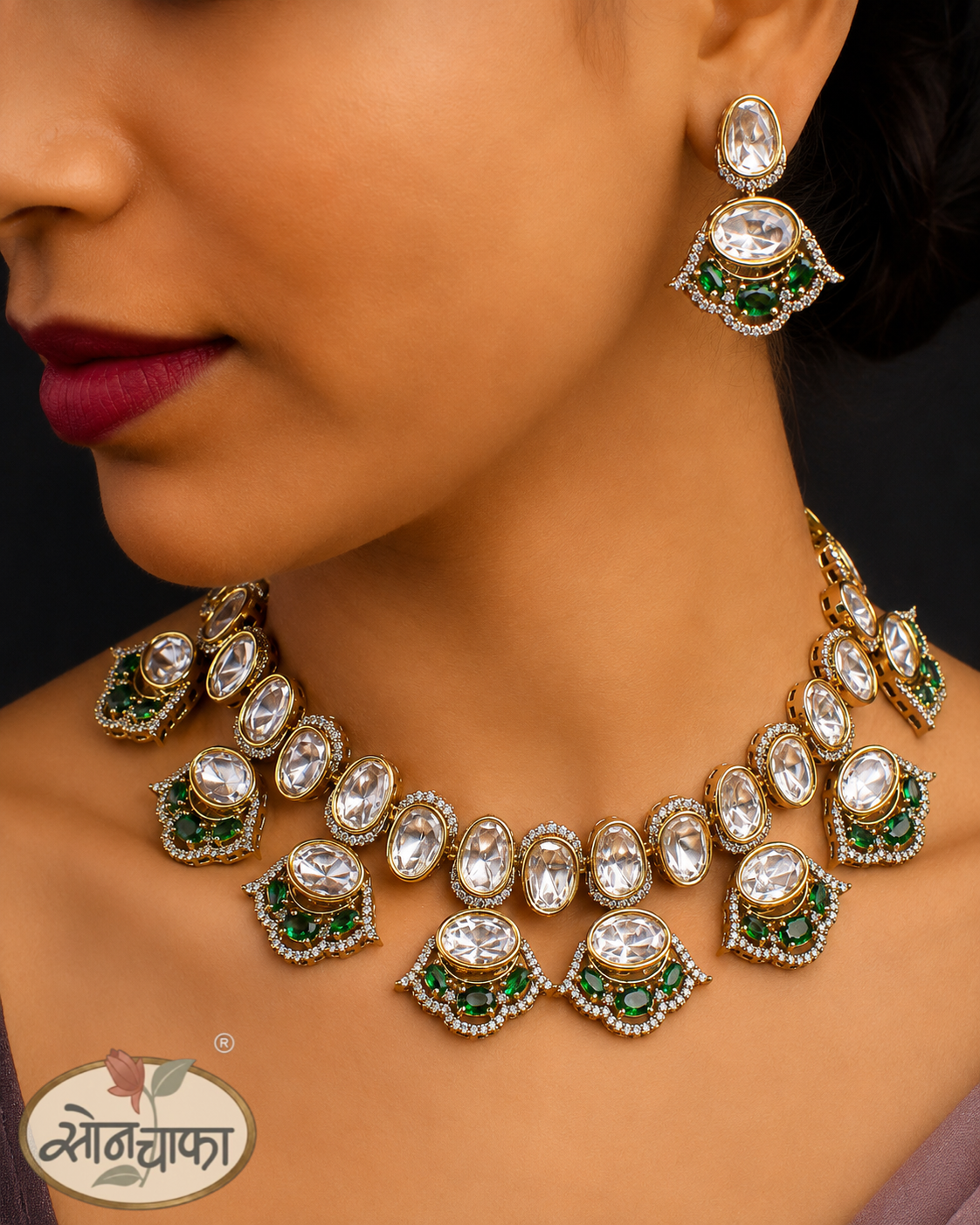 GRREN  ELEGANCE NECKLACE