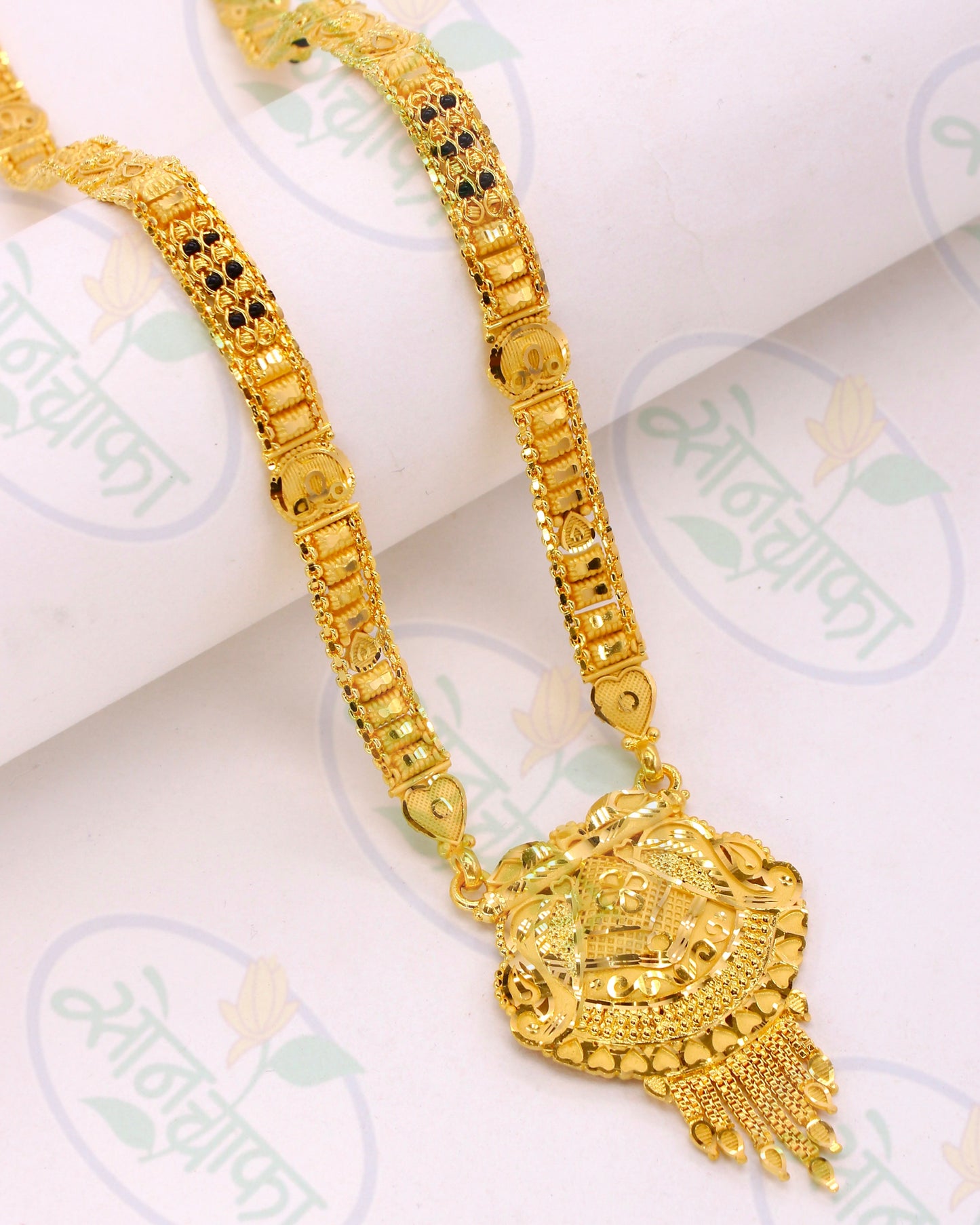 BLACK BEADS DESIGNER MANGALSUTRA