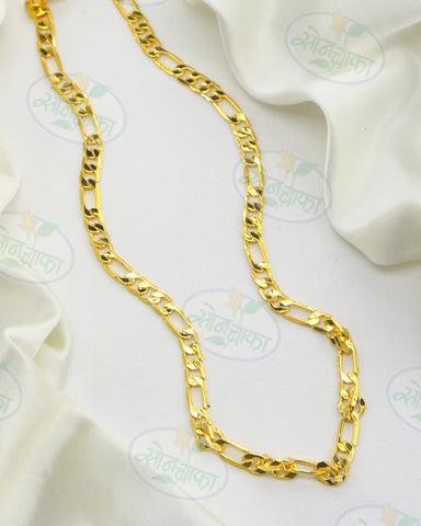 STRIKING LINK GOLD PLATED CHAIN