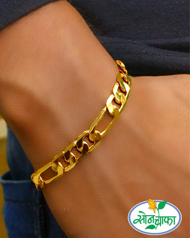 REGAL GLAM GOLD PLATED BRACELET