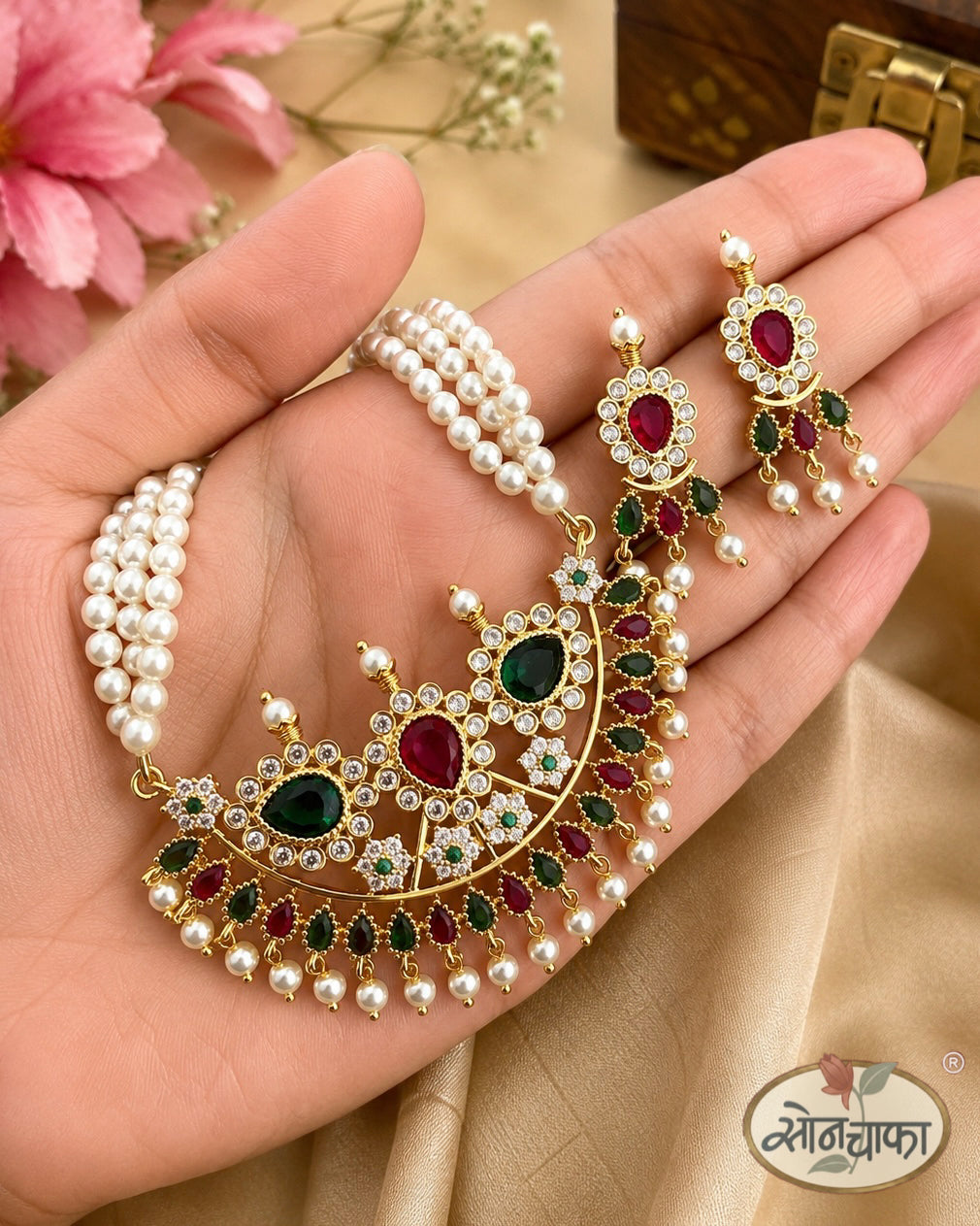 LATEST DESIGNE MOTI NECKLACE