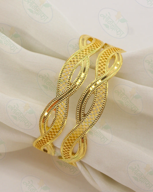 DESIGNER GOLD PLATED BANGLES