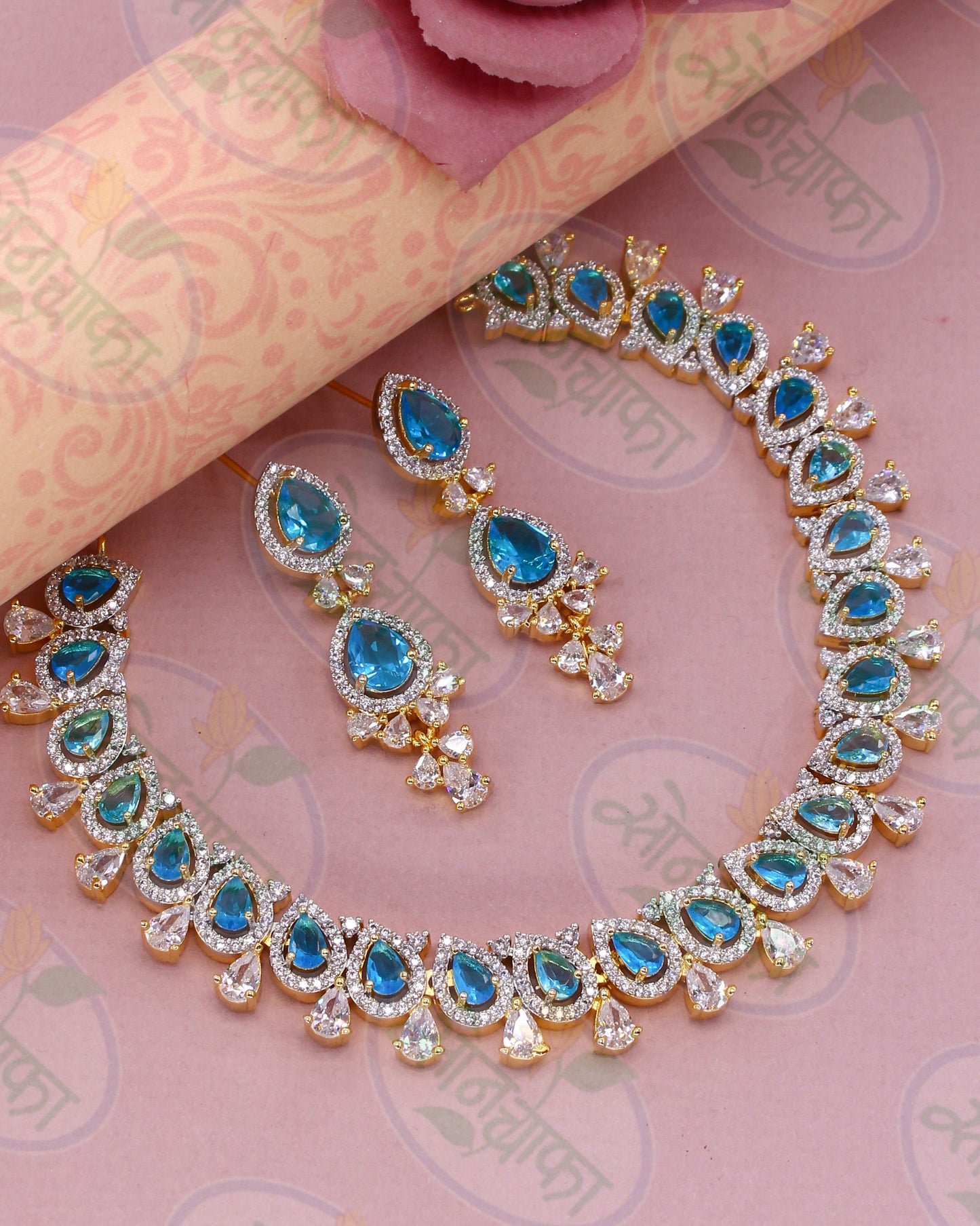 ELEGANT ALLURE DIAMOND NECKLACE SET