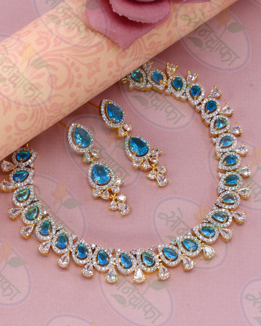 ELEGANT ALLURE DIAMOND NECKLACE SET