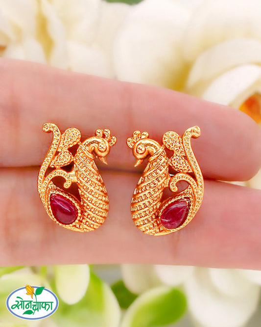 FANCY PEACOCK EARRINGS