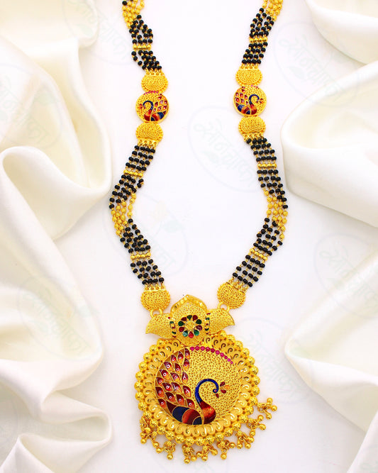 ROYAL DESIGNER GOLD PLATED MANGALSUTRA