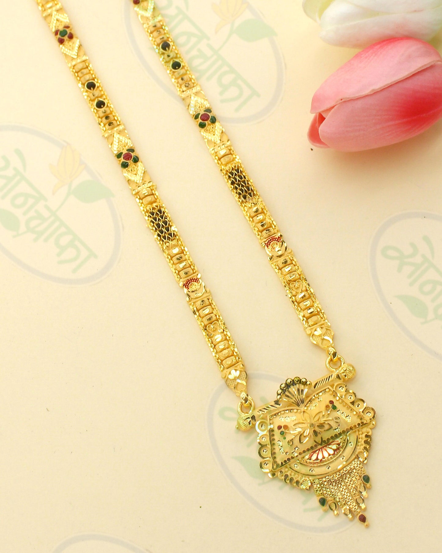 STUNNING GOLD PALTED MANGALSUTRA