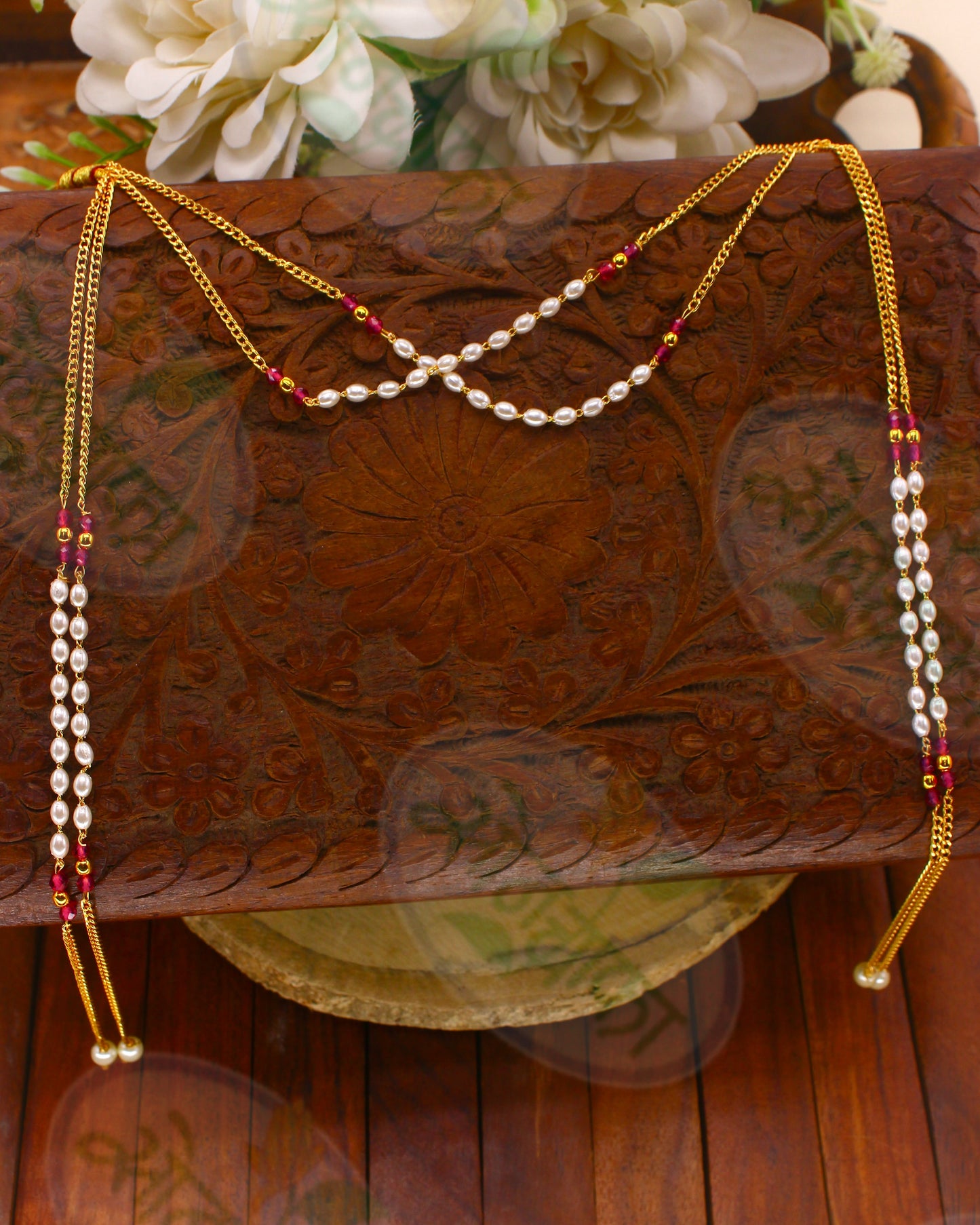 ALLURING PEARL BEADS MUNDAVALYA