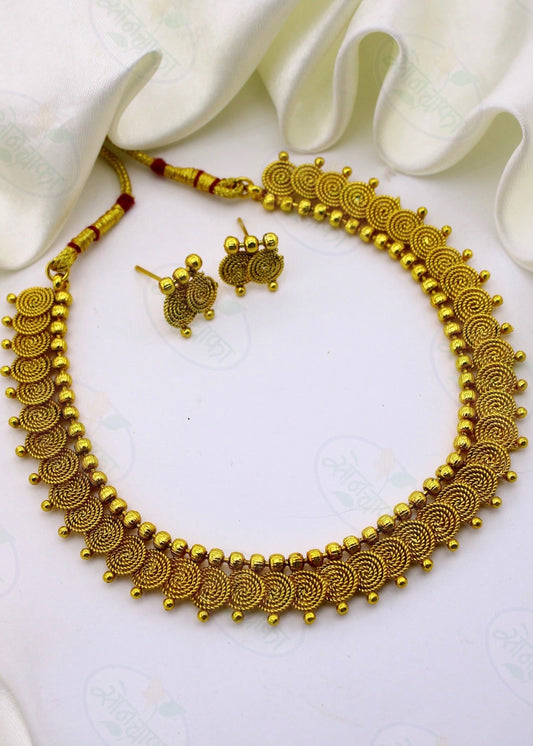 FANCY CIRCLE DESIGNER NECKLACE