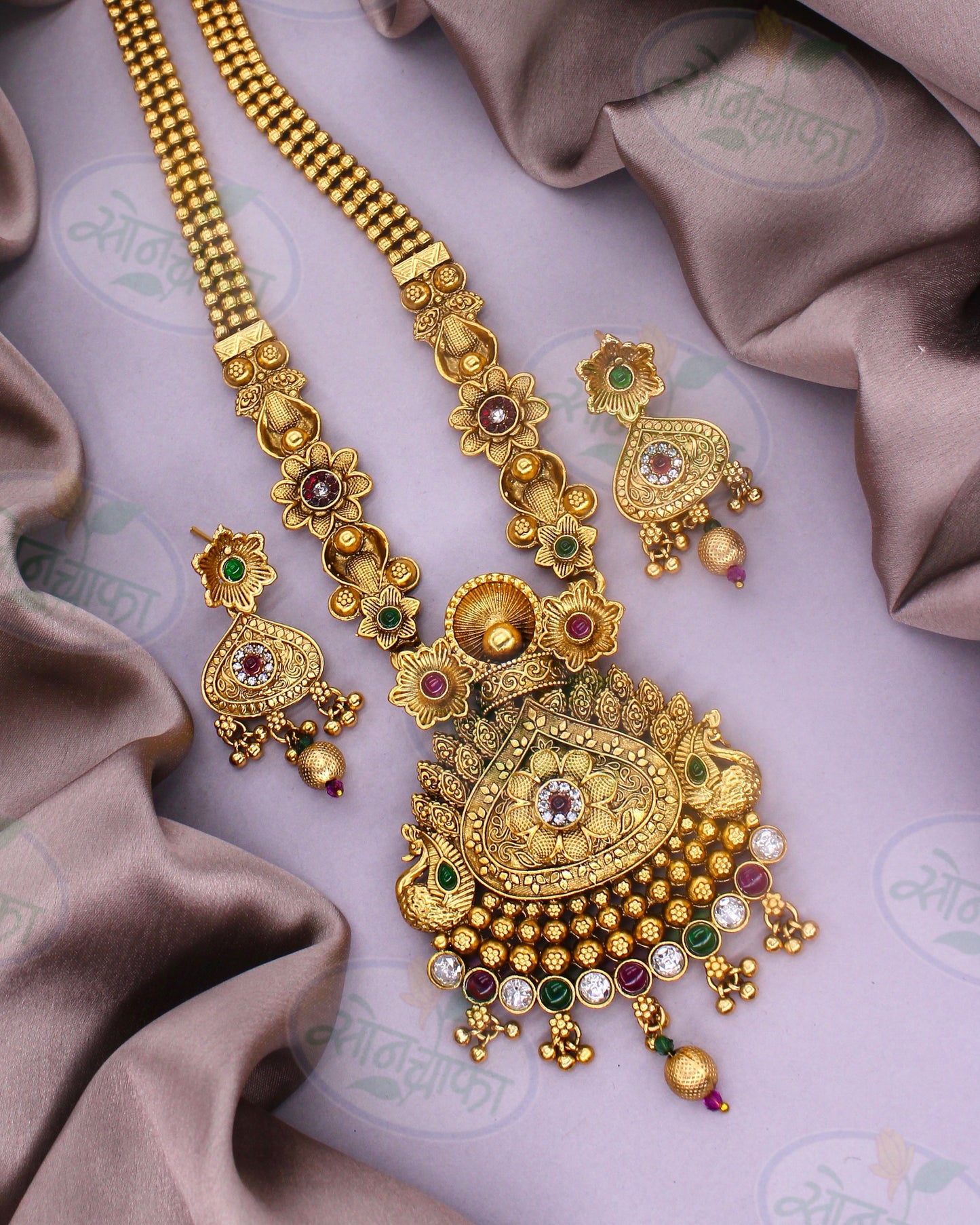 BRILLIANT RAJWADI NECKLACE