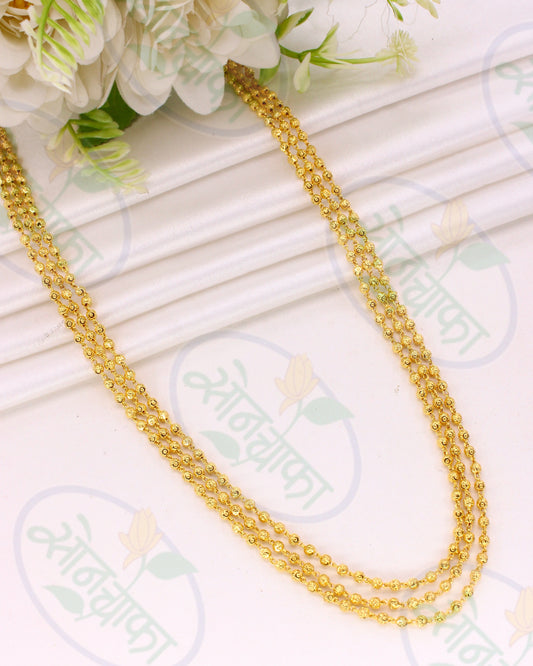 THREE LAYER GOLD PLATED MOHANMALA