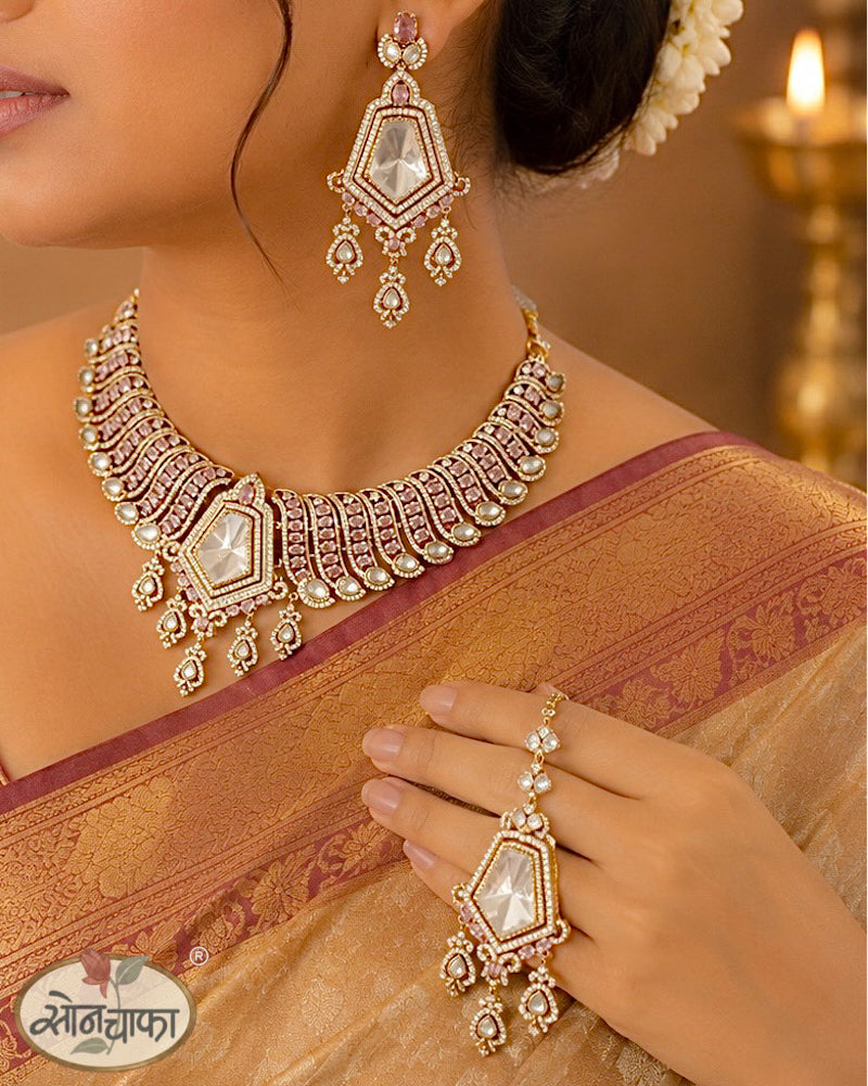 ROYAL BLUE RAJASI NECKLACE