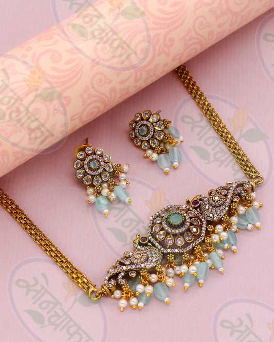 FANCY PEACOCK CHOKER