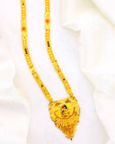 GLEAMING GLOSSY PEACOCK MANGALSUTRA