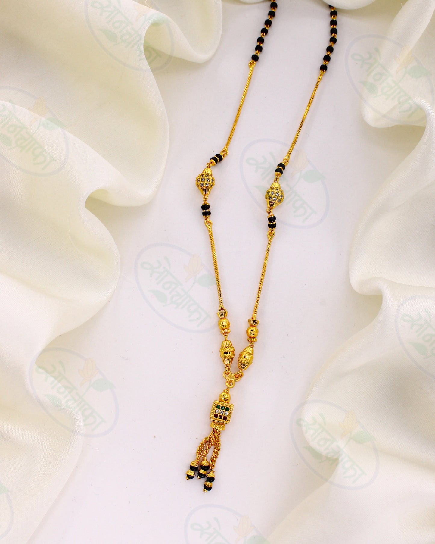 SQUARE DESIGNER GOLD PLATED MANGALSUTRA
