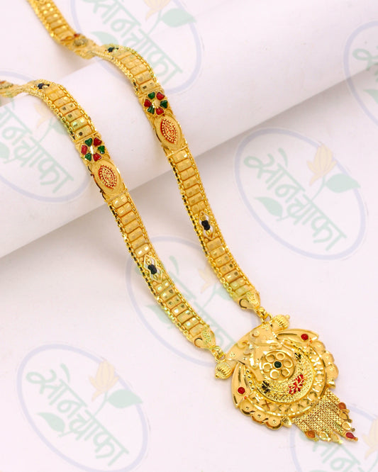 ALLURING GOLD PLATED MANGALSUTRA