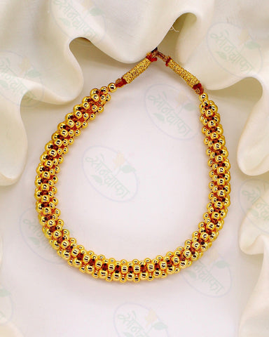 DESIGNER GOLDEN BEADS THUSHI